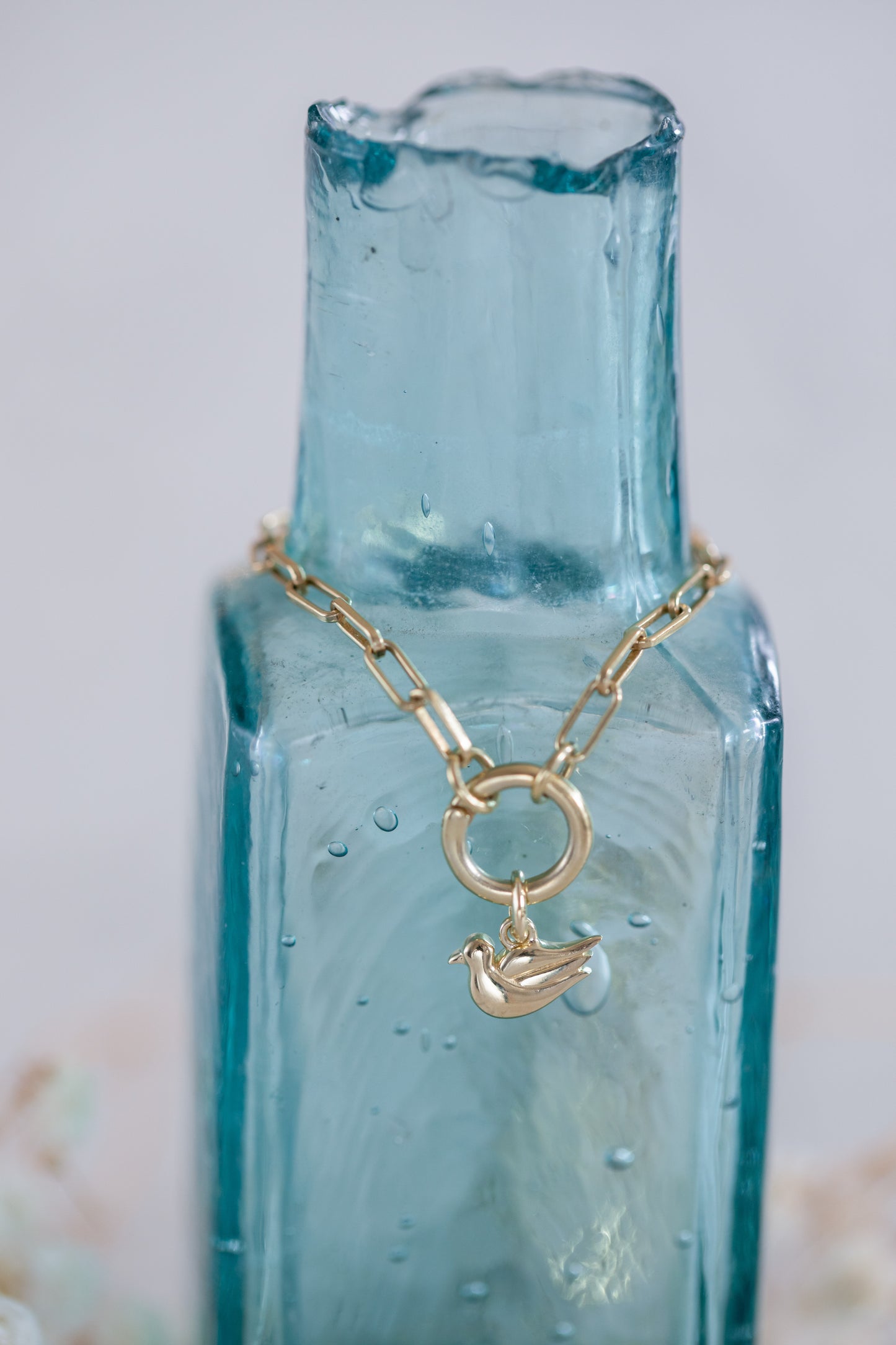 Dove charm necklace