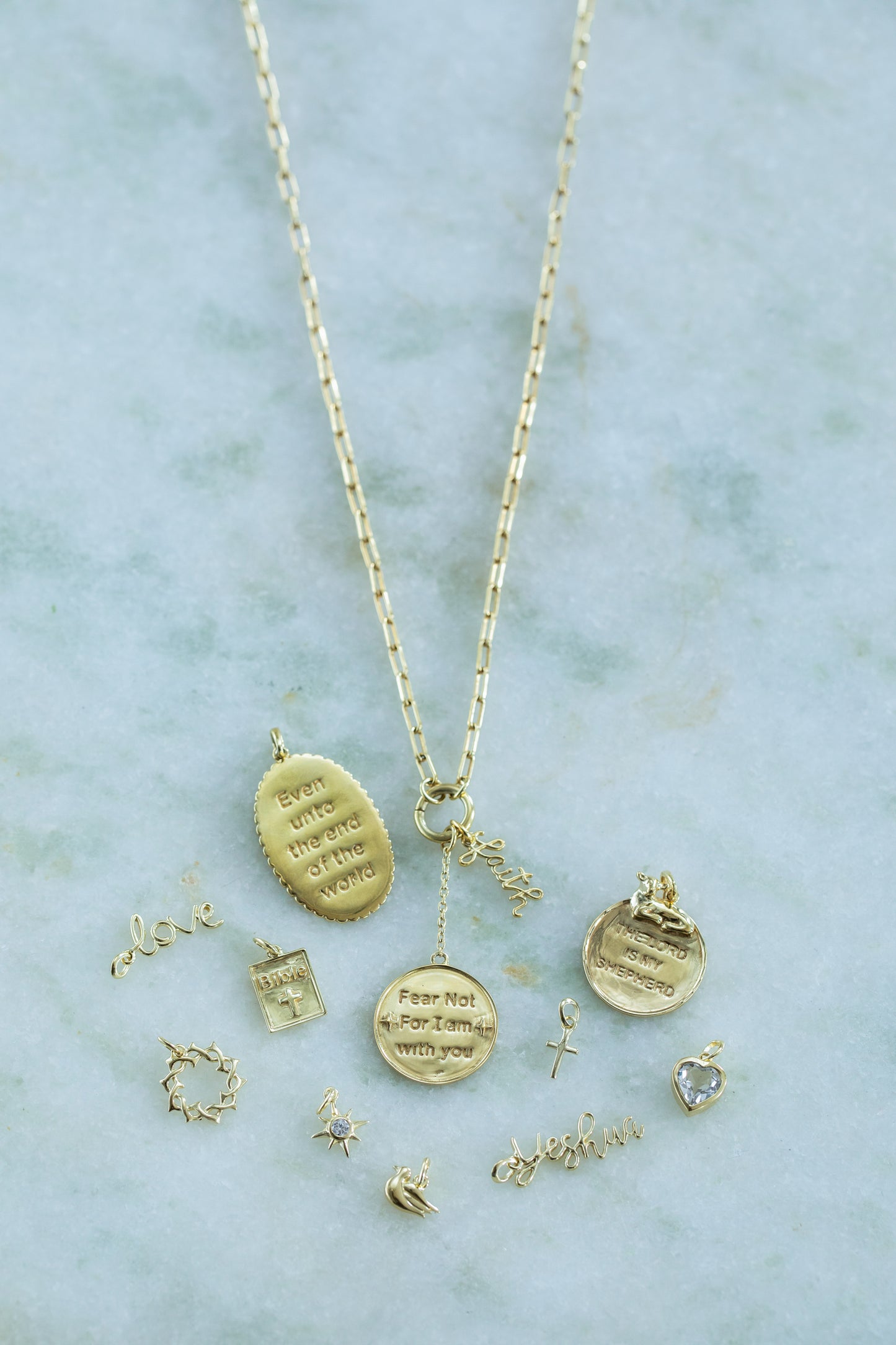 Charms Love Yeshua Faith Pendant
