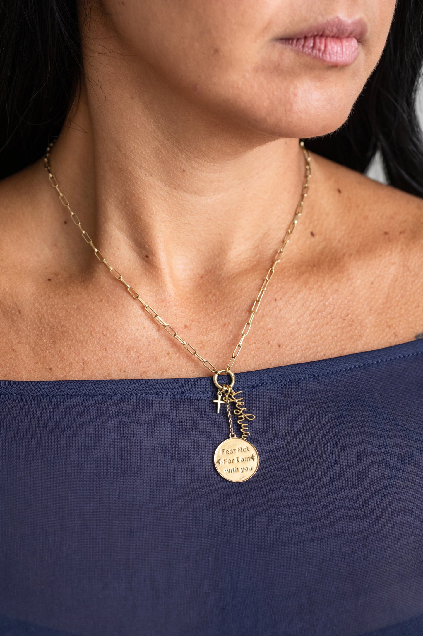 Paperclip Charm Necklace Chain