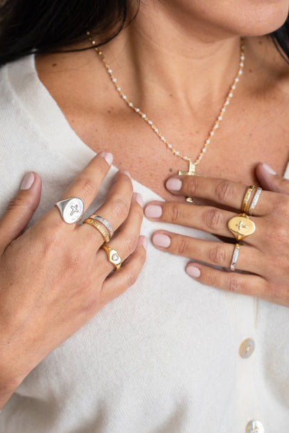 Heart Love Signet Ring