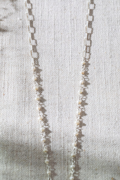 Saved Cross Necklace Silver