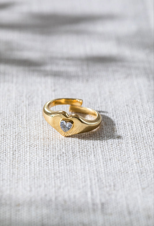 Heart Love Signet Ring